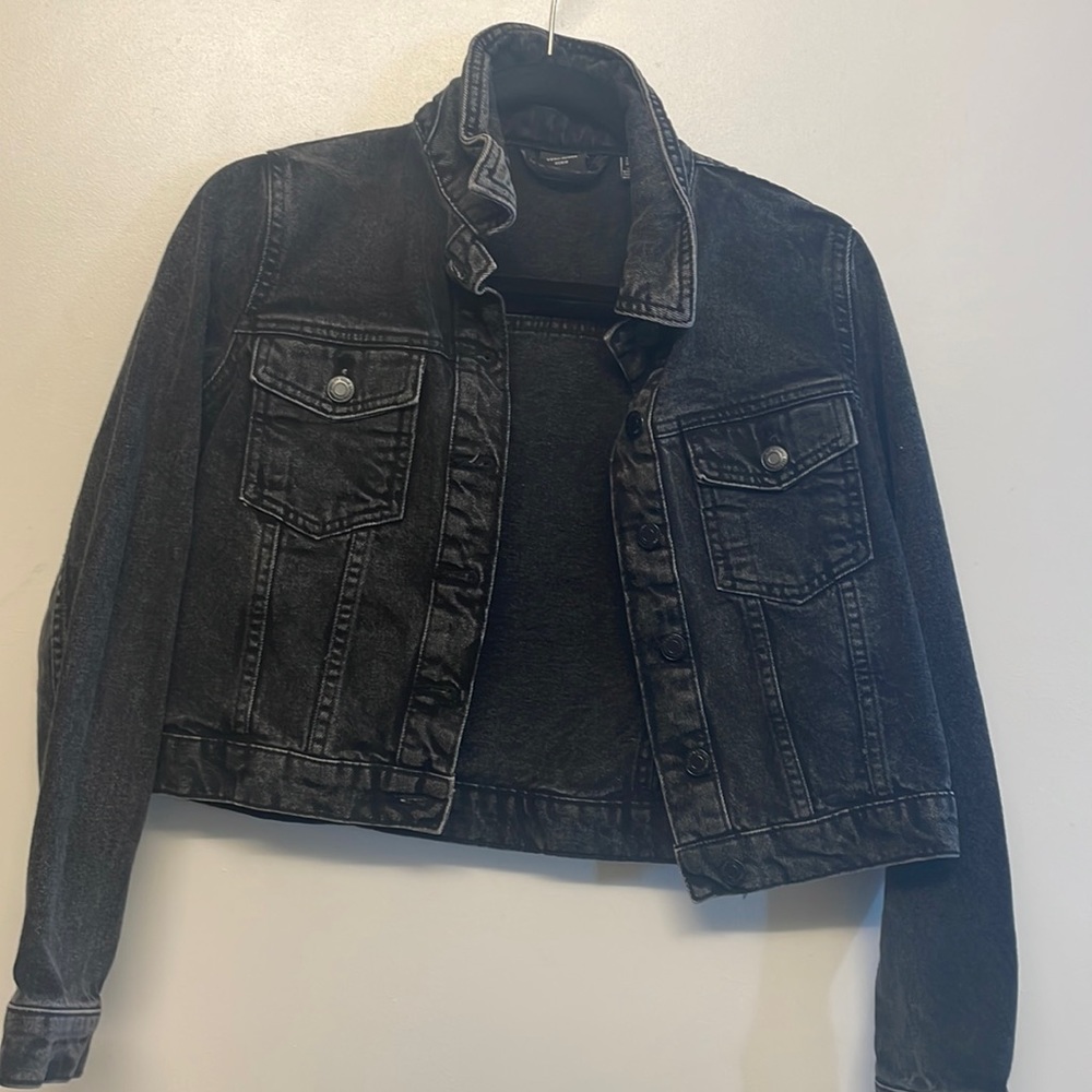 Black denim jack petite